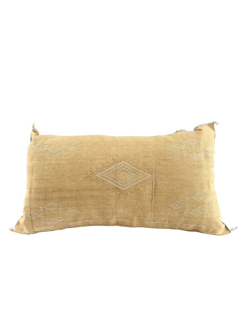 Vintage Moroccan pillow displaying exquisite patterns