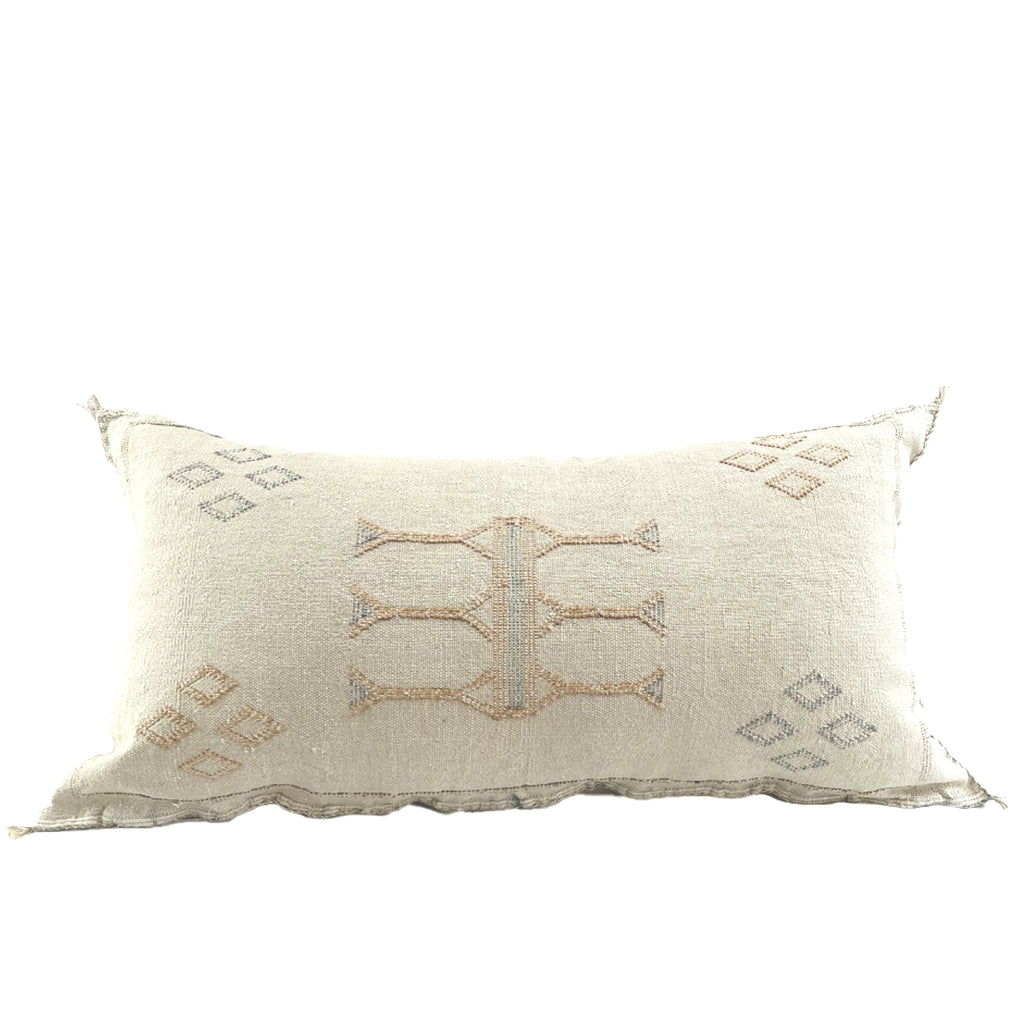 LUMBAR CACTUS SILK CUSHION, MOROCCAN CACTUS SILK CUSHION