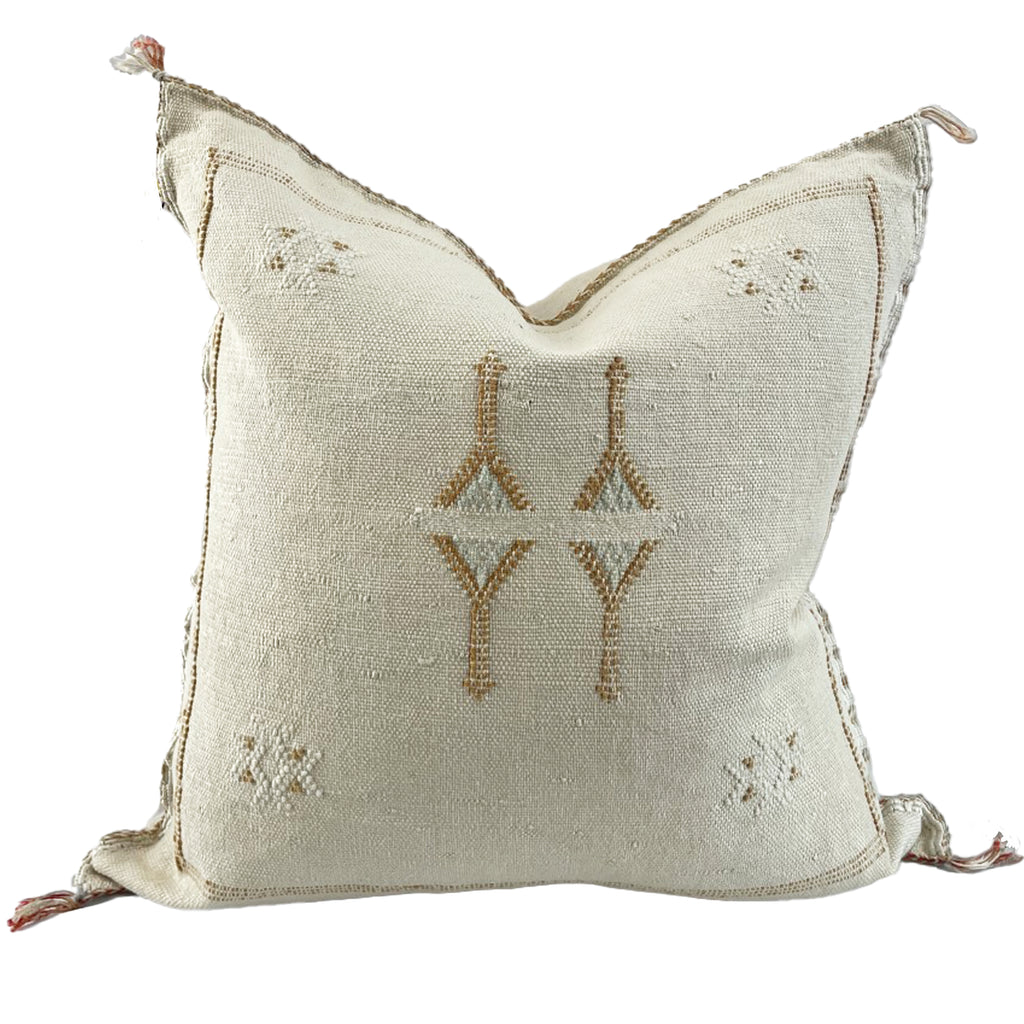 Cactus Silk cushion with hand stitched detailing.