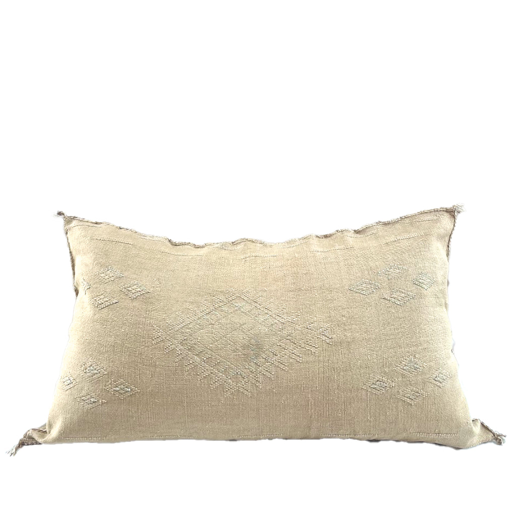 LUMBAR CACTUS SILK CUSHION, MOROCCAN CACTUS SILK CUSHION