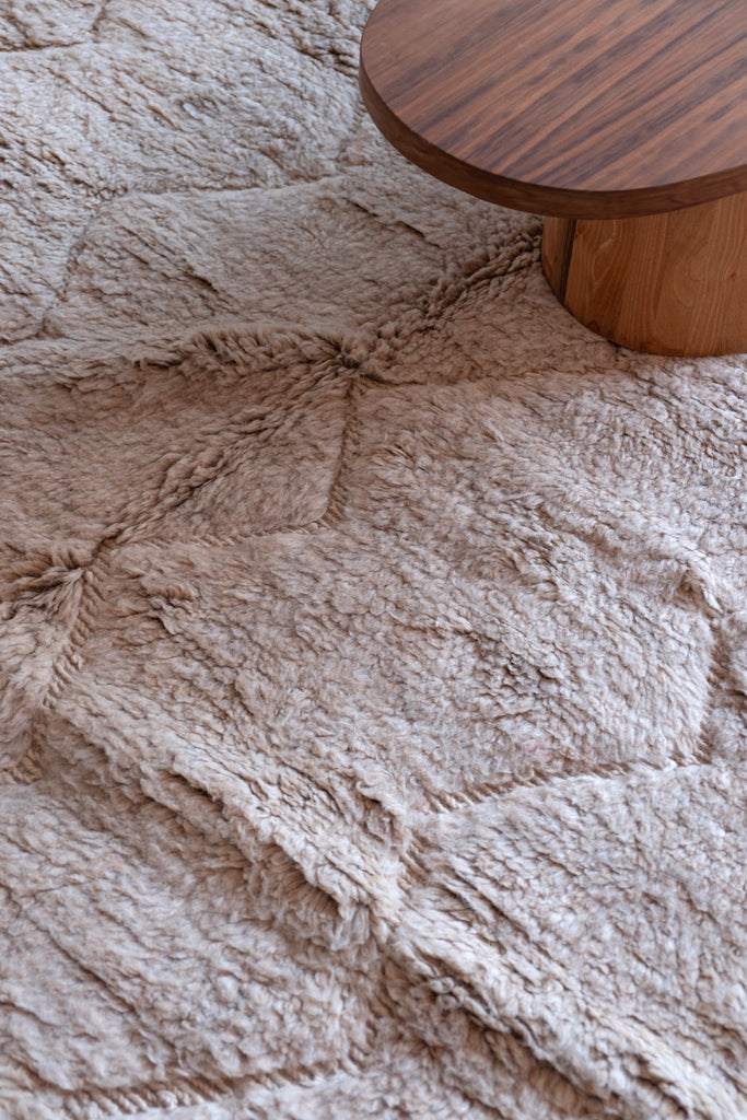 new handmade contemporary neutral 100% wool rug