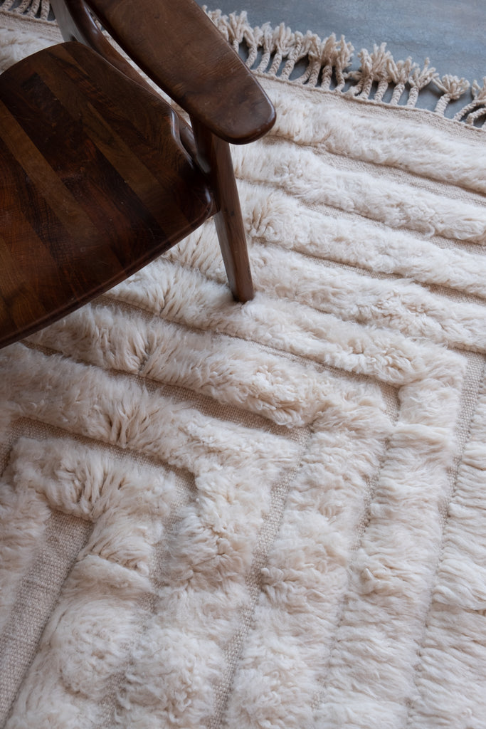 contempoary cream Moroccan rugs.